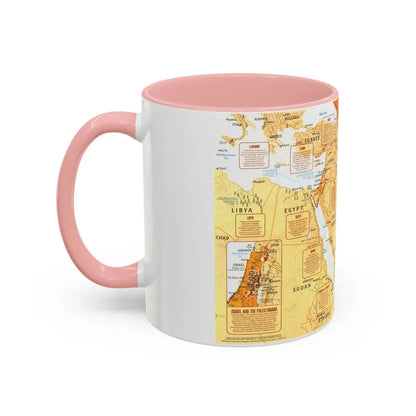Middle East in Turmoil (1980) (Map) Accent Coffee Mug - Go Mug Yourself