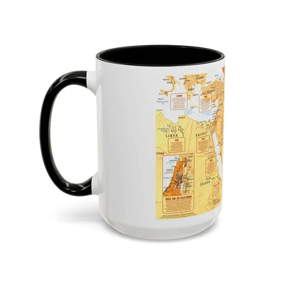 Middle East in Turmoil (1980) (Map) Accent Coffee Mug - Go Mug Yourself