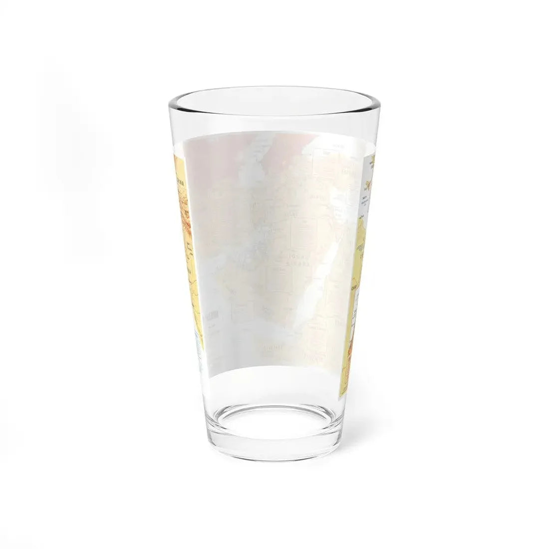 Middle East in Turmoil (1980) (Map) Pint Glass 16oz - Go Mug Yourself