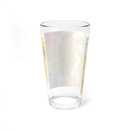Middle East in Turmoil (1980) (Map) Pint Glass 16oz - Go Mug Yourself