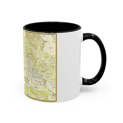 Middle East - Lands of the Bible Today (1956) (Map) Accent Coffee Mug - Go Mug Yourself