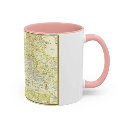 Middle East - Lands of the Bible Today (1956) (Map) Accent Coffee Mug - Go Mug Yourself