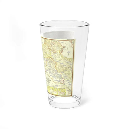 Middle East - Lands of the Bible Today (1956) (Map) Pint Glass 16oz-Go Mug Yourself