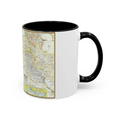 Middle East - Lands of the Bible Today (1967) (Map) Accent Coffee Mug - Go Mug Yourself