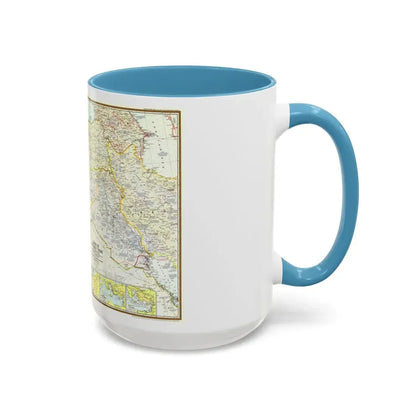 Middle East - Lands of the Bible Today (1967) (Map) Accent Coffee Mug - Go Mug Yourself
