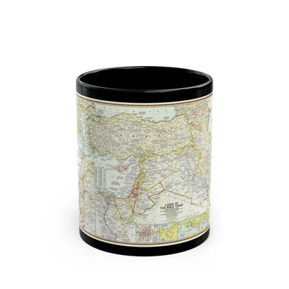 Middle East - Lands of the Bible Today (1967) (Map) Black Coffee Mug 11oz - Go Mug Yourself