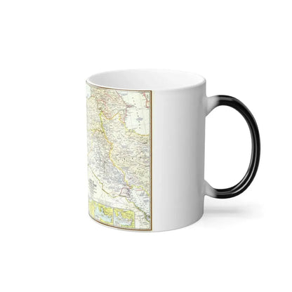Middle East - Lands of the Bible Today (1967) (Map) Color Changing Mug 11oz - Go Mug Yourself