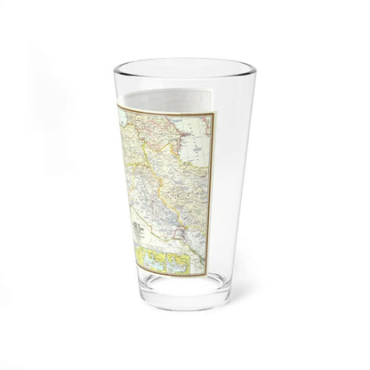 Middle East - Lands of the Bible Today (1967) (Map) Pint Glass 16oz-Go Mug Yourself