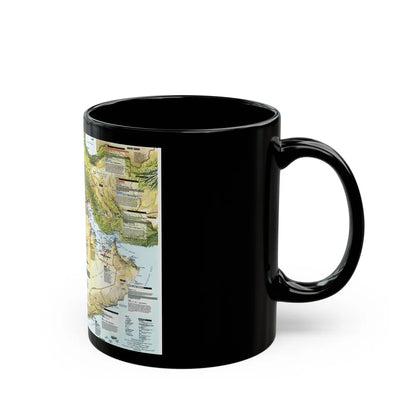 Middle East - States in Turmoil (1991) (Map) Black Coffee Mug-Go Mug Yourself