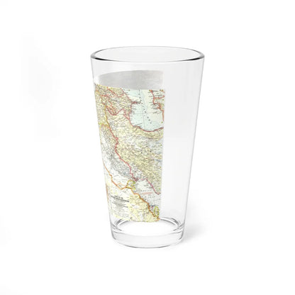 Middle East - The Eastern Mediterranean (1959) (Map) Pint Glass 16oz-Go Mug Yourself