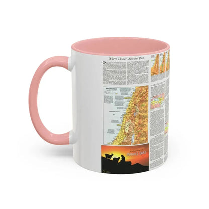 Middle East - The Peoples 2 (1972) (Map) Accent Coffee Mug - Go Mug Yourself