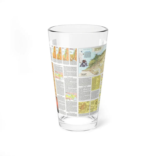 Middle East - The Peoples 2 (1972) (Map) Pint Glass 16oz-16oz-Go Mug Yourself