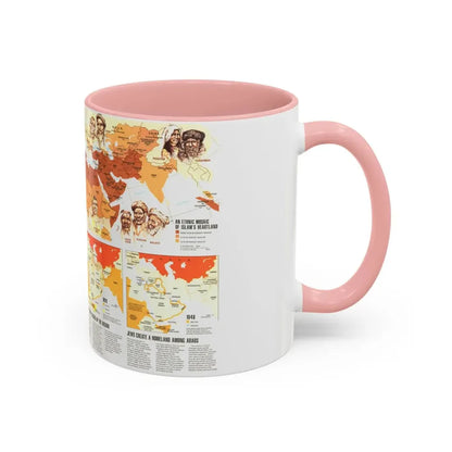 Middle East - Two Centuries of Conflict (1980) (Map) Accent Coffee Mug - Go Mug Yourself