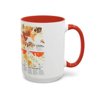 Middle East - Two Centuries of Conflict (1980) (Map) Accent Coffee Mug - Go Mug Yourself