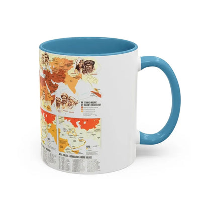 Middle East - Two Centuries of Conflict (1980) (Map) Accent Coffee Mug - Go Mug Yourself