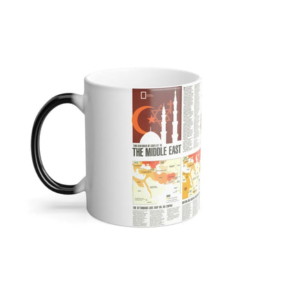 Middle East - Two Centuries of Conflict (1980) (Map) Color Changing Mug 11oz-Go Mug Yourself