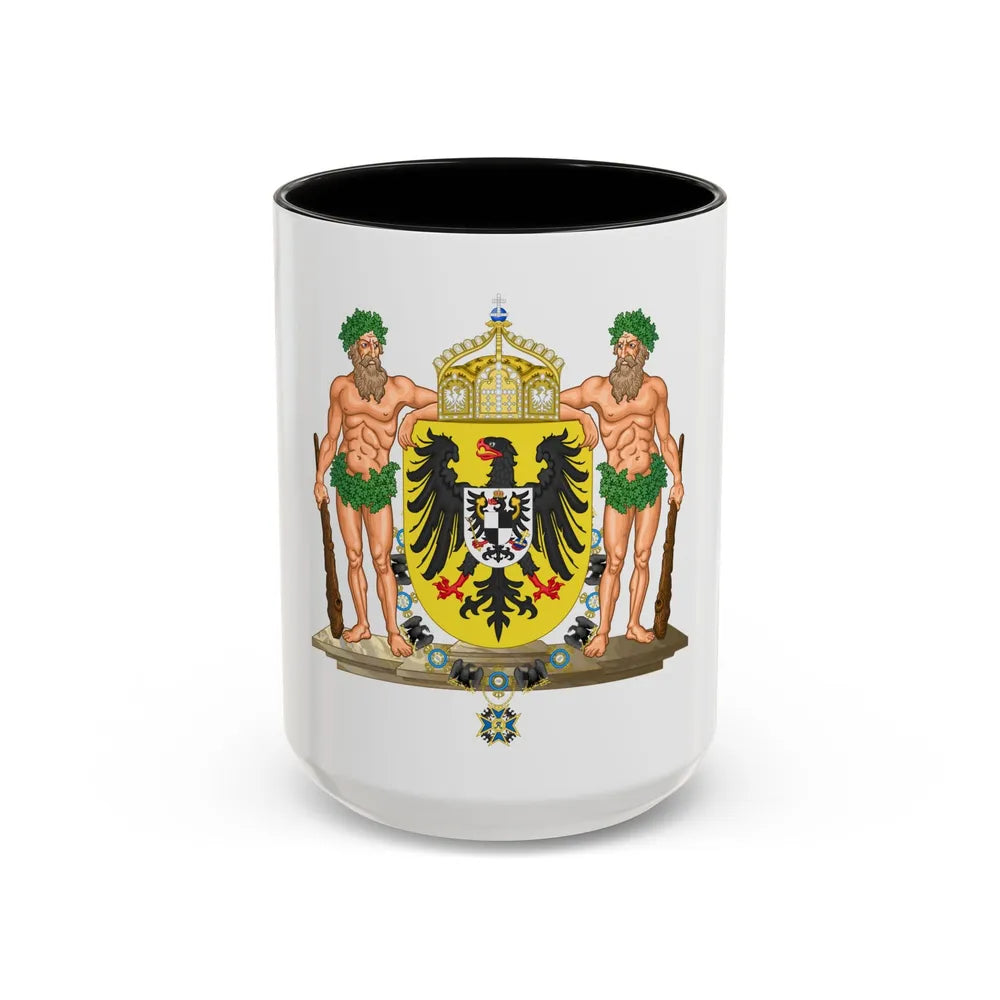 Middle imperial coat of arms of Germany - Accent Coffee Mug 15oz Black - Go Mug Yourself