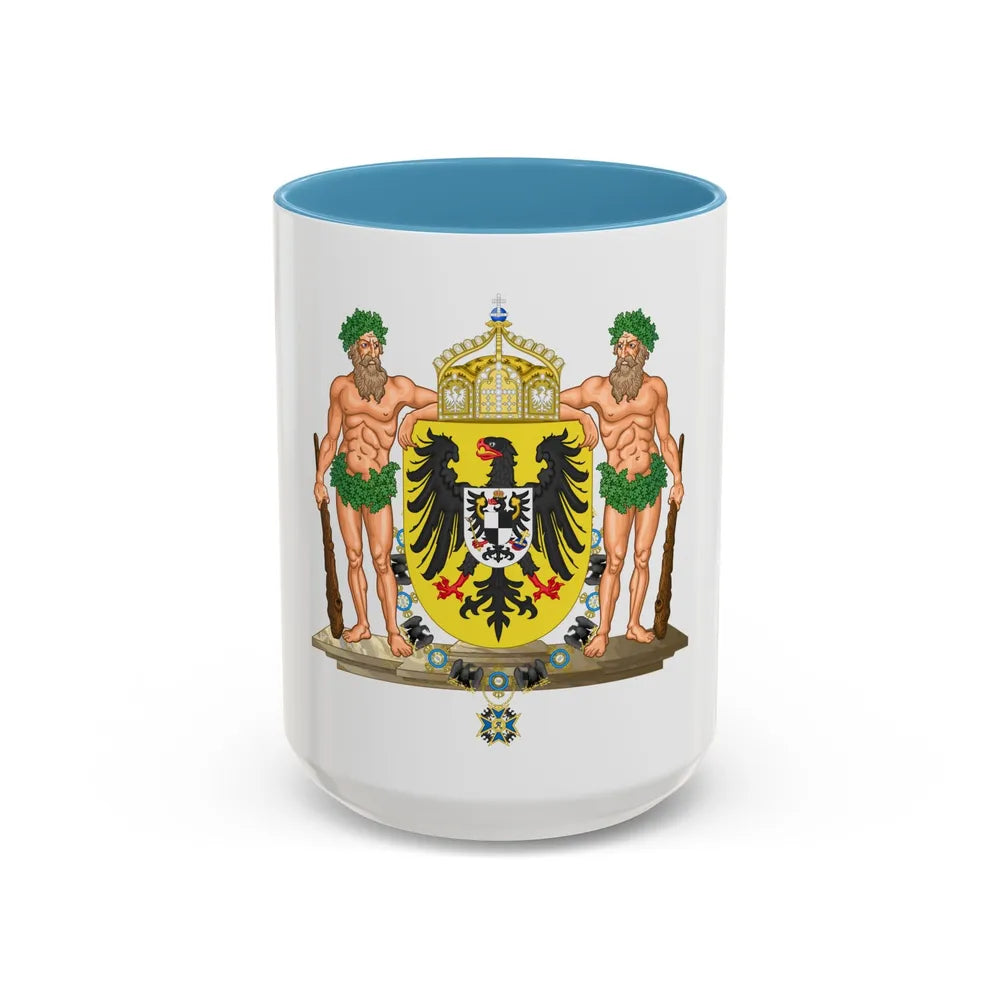 Middle imperial coat of arms of Germany - Accent Coffee Mug 15oz Light Blue - Go Mug Yourself