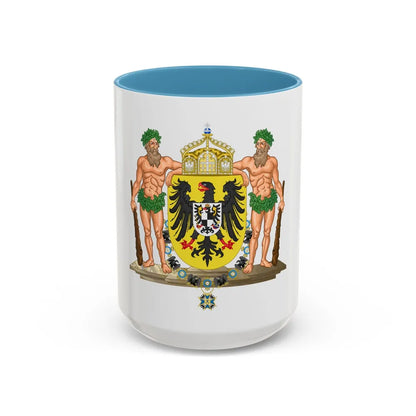 Middle imperial coat of arms of Germany - Accent Coffee Mug 15oz Light Blue - Go Mug Yourself