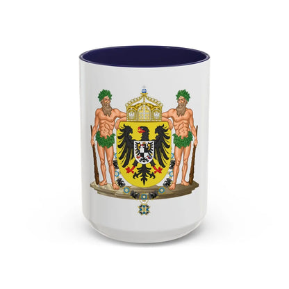 Middle imperial coat of arms of Germany - Accent Coffee Mug 15oz Navy - Go Mug Yourself