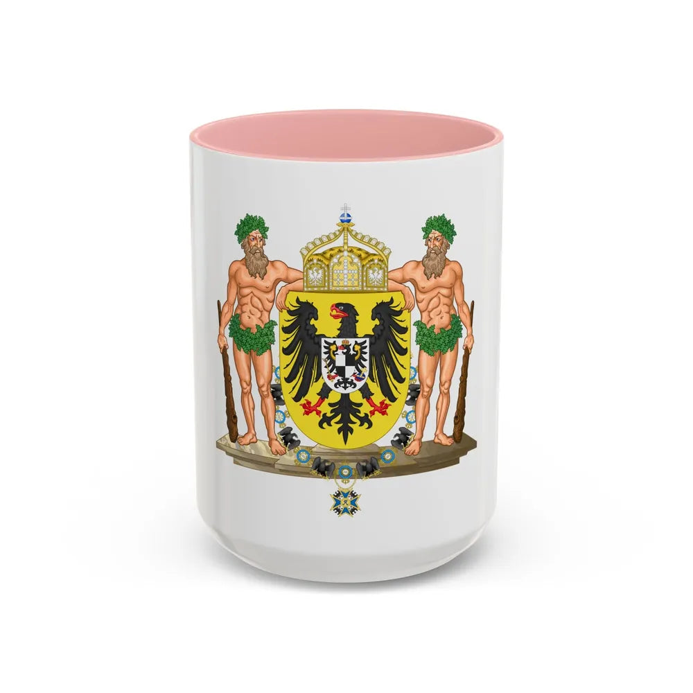 Middle imperial coat of arms of Germany - Accent Coffee Mug 15oz Pink - Go Mug Yourself