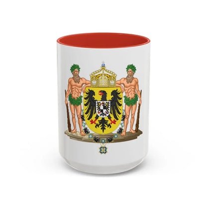 Middle imperial coat of arms of Germany - Accent Coffee Mug 15oz Red - Go Mug Yourself