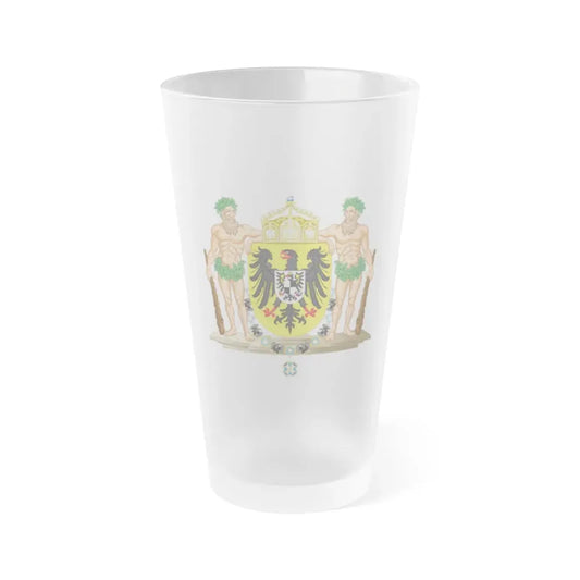 Middle imperial coat of arms of Germany - Frosted Pint Glass 16oz 16oz Frosted - Go Mug Yourself
