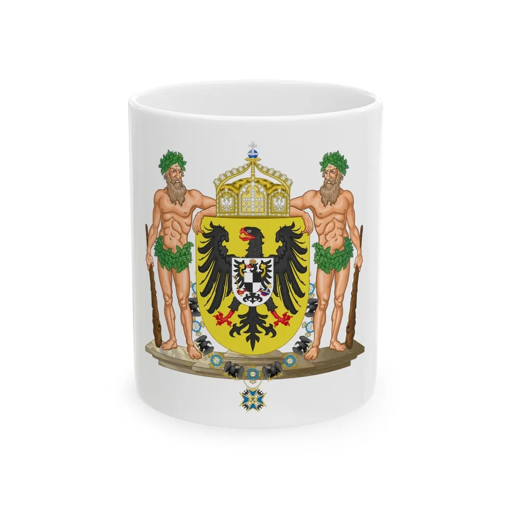 Middle imperial coat of arms of Germany - White Coffee Mug-11oz-Go Mug Yourself