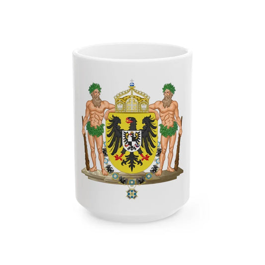 Middle imperial coat of arms of Germany - White Coffee Mug-15oz-Go Mug Yourself