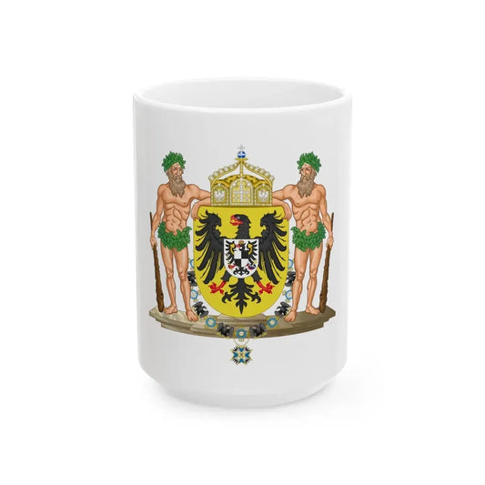 Middle imperial coat of arms of Germany - White Coffee Mug 15oz - Go Mug Yourself