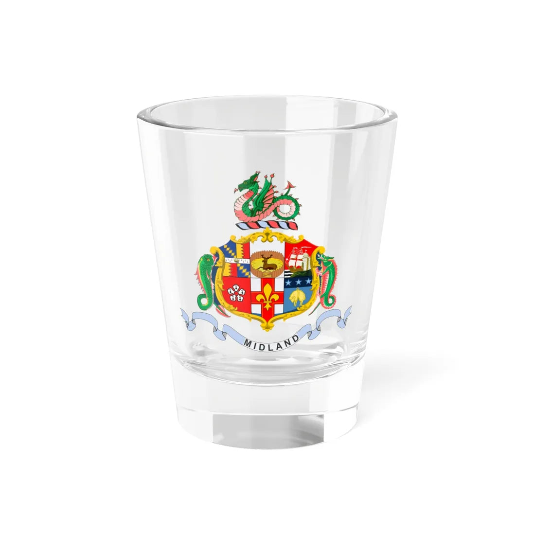 Midland Railway (United Kingdom) (Coat of Arms) Shot Glass 1.5oz 1.5oz - Go Mug Yourself