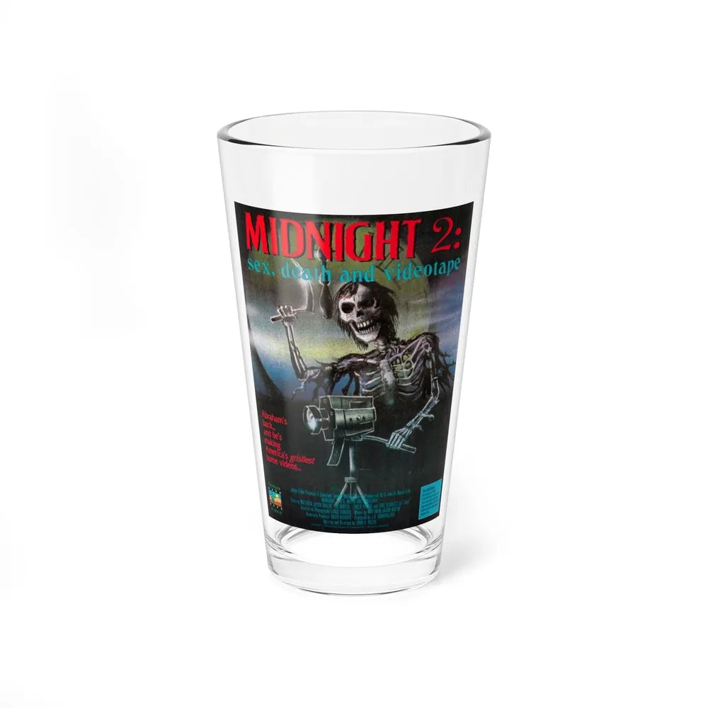 MIDNGHT 2 SEX, DEATH AND VIDEOTAPE 1993 Movie Poster - Pint Glass 16oz-16oz-Go Mug Yourself