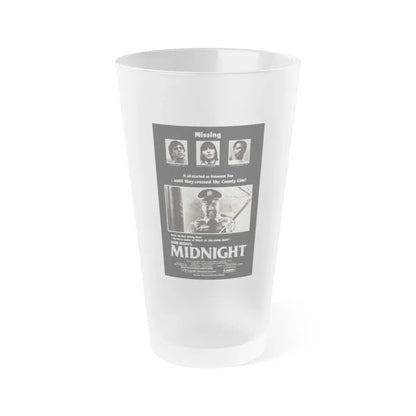 MIDNIGHT 1982 Movie Poster - Frosted Pint Glass 16oz Default Title - Go Mug Yourself