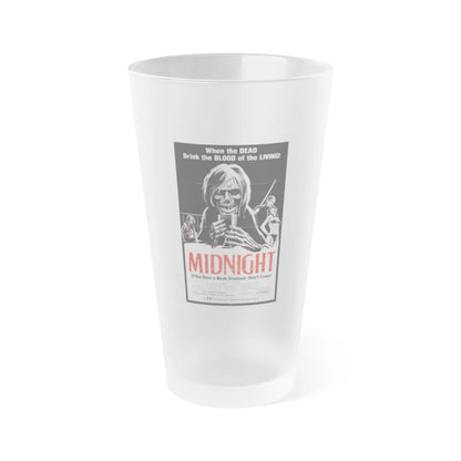 MIDNIGHT (2) 1982 Movie Poster - Frosted Pint Glass 16oz-16oz-Frosted-Go Mug Yourself