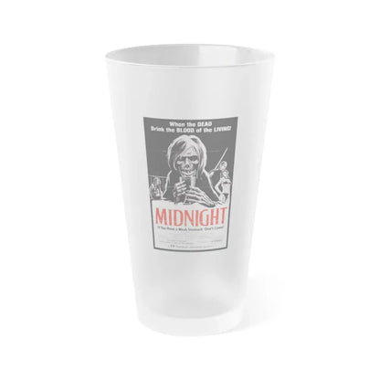 MIDNIGHT (2) 1982 Movie Poster - Frosted Pint Glass 16oz 16oz Frosted - Go Mug Yourself