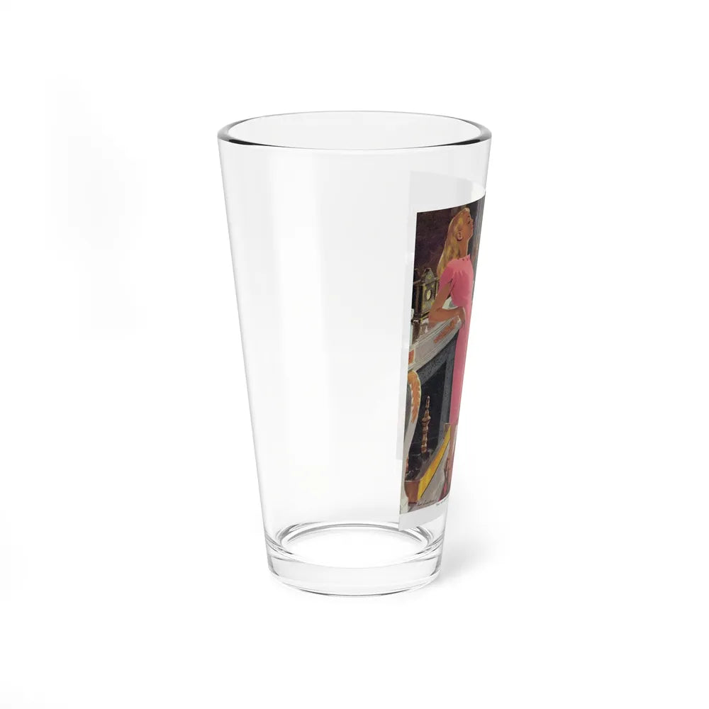 Midnight Alley, Cosmopolitan, July 1944 (Magazine Illustration) Pint Glass 16oz-Go Mug Yourself