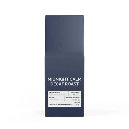 Midnight Calm Decaf Roast Whole Bean 12oz - Go Mug Yourself