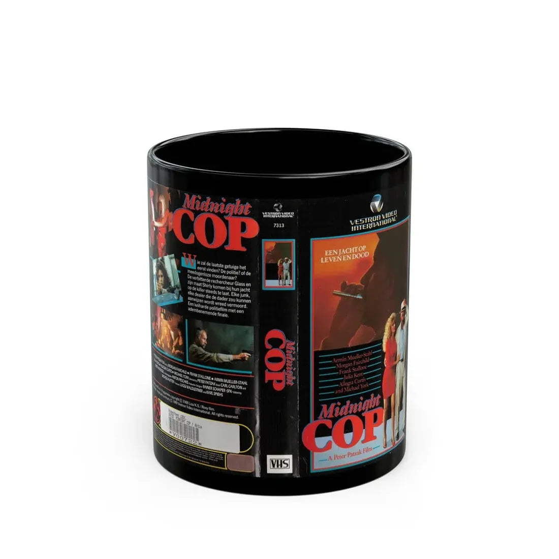 MIDNIGHT COP (VHS COVER) - Black Coffee Mug 11oz - Go Mug Yourself