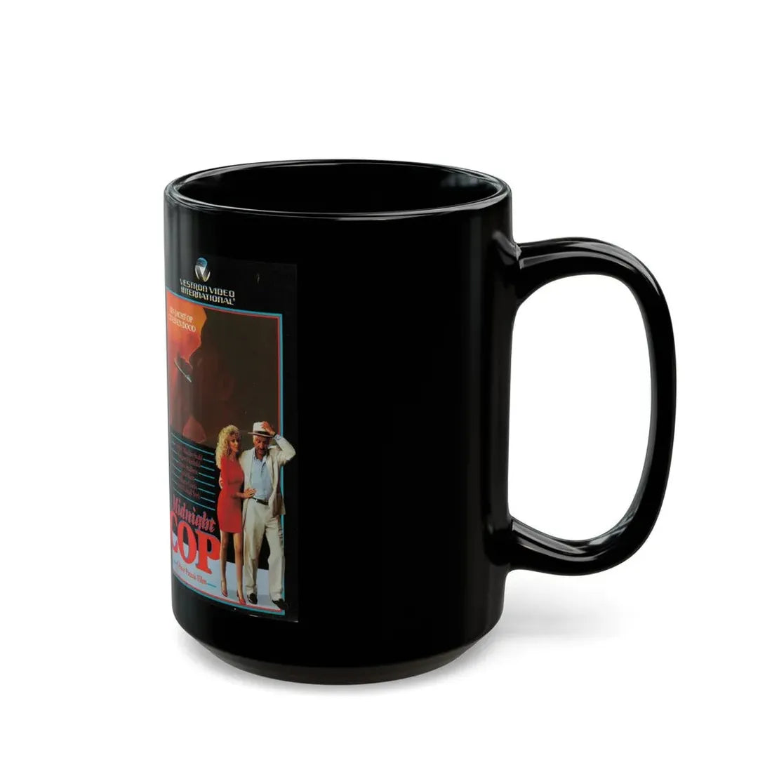 MIDNIGHT COP (VHS COVER) - Black Coffee Mug - Go Mug Yourself