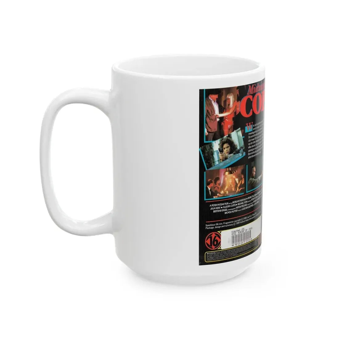 MIDNIGHT COP (VHS COVER) - White Coffee Mug - Go Mug Yourself