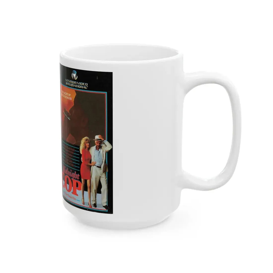 MIDNIGHT COP (VHS COVER) - White Coffee Mug - Go Mug Yourself