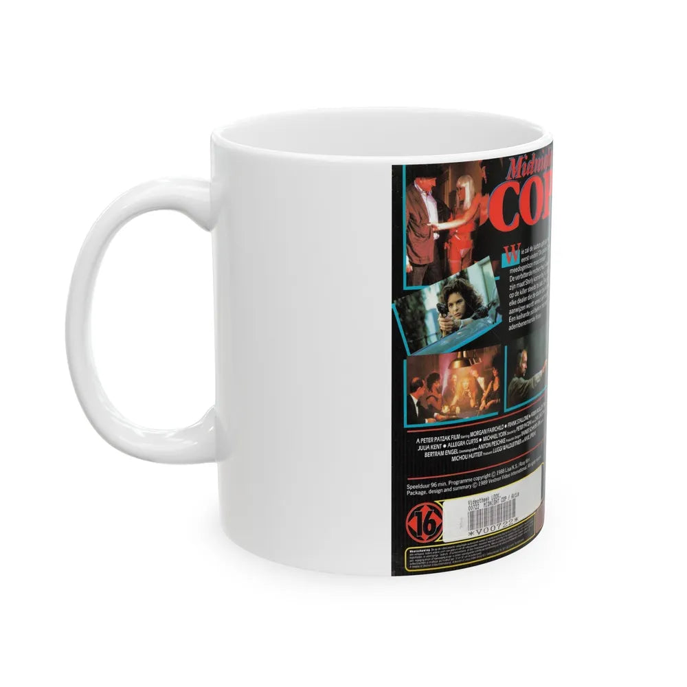 MIDNIGHT COP (VHS COVER) - White Coffee Mug-Go Mug Yourself