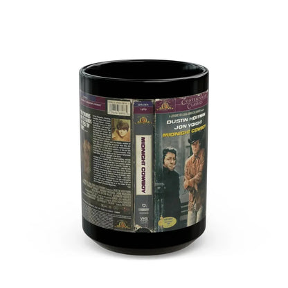 MIDNIGHT COWBOY (VHS COVER) - Black Coffee Mug 15oz - Go Mug Yourself