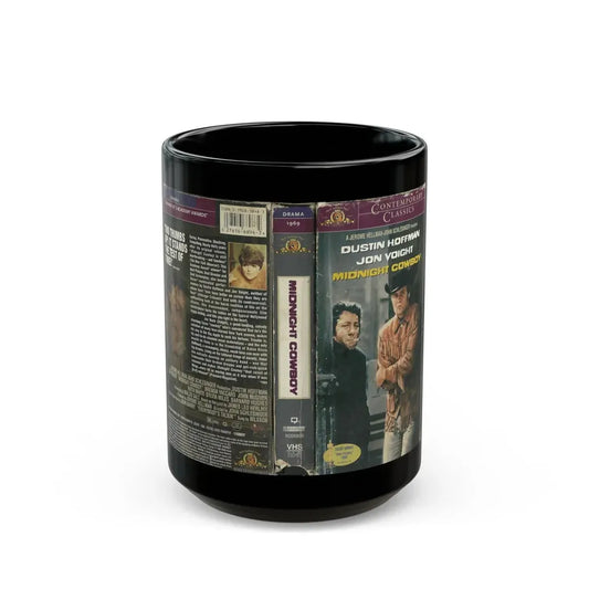 MIDNIGHT COWBOY (VHS COVER) - Black Coffee Mug 15oz - Go Mug Yourself