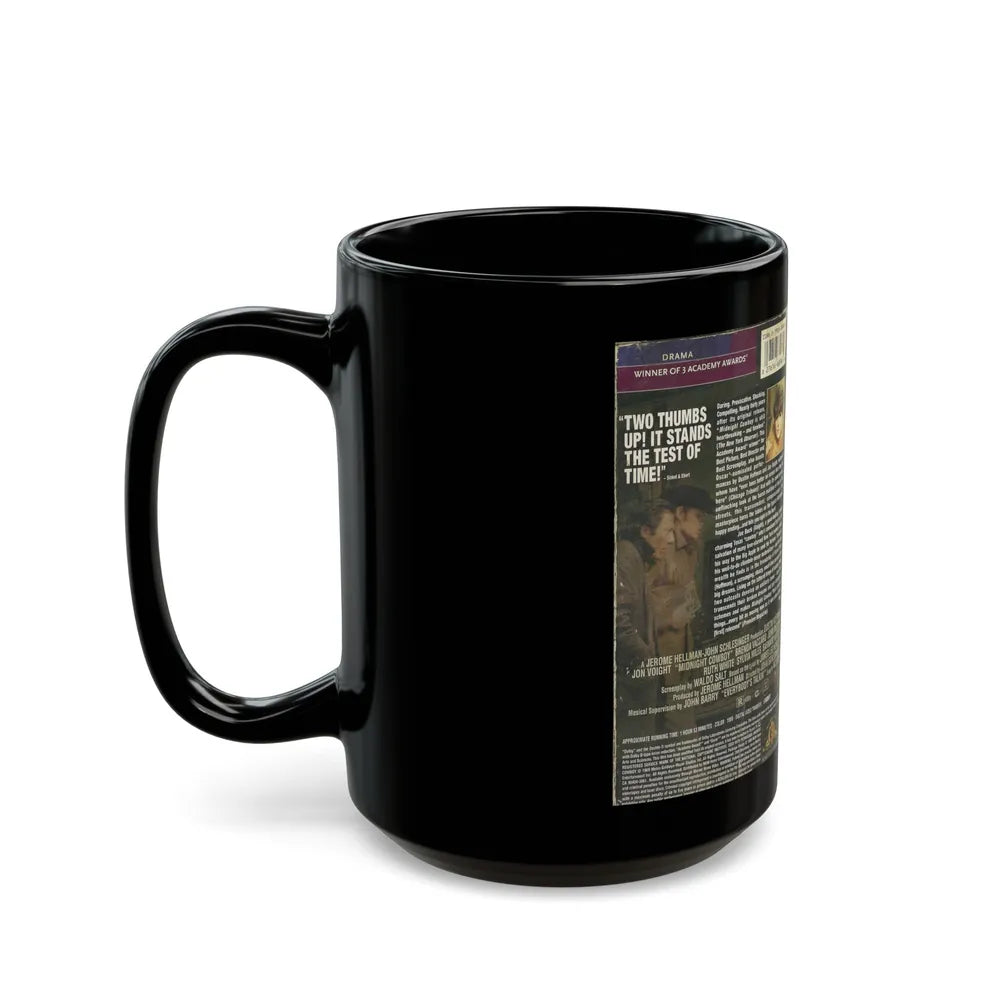 MIDNIGHT COWBOY (VHS COVER) - Black Coffee Mug-Go Mug Yourself