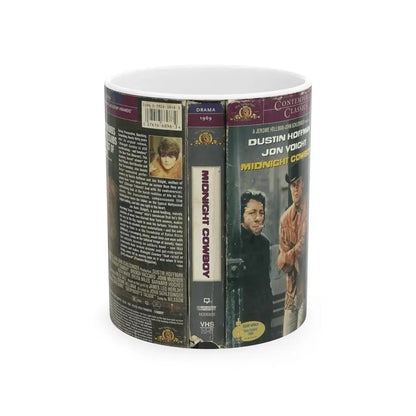 MIDNIGHT COWBOY (VHS COVER) - White Coffee Mug 11oz - Go Mug Yourself
