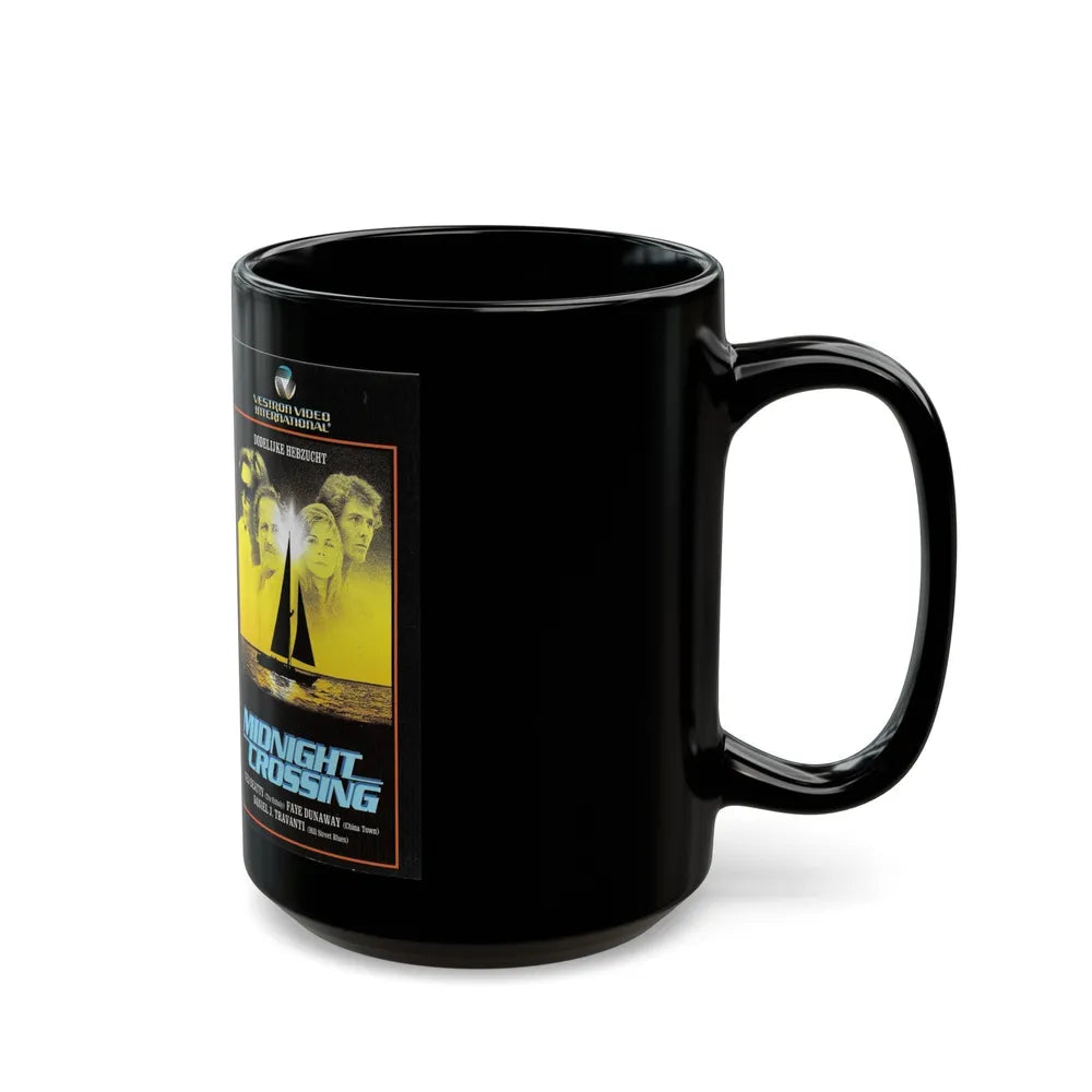 MIDNIGHT CROSSING (VHS COVER) - Black Coffee Mug-Go Mug Yourself