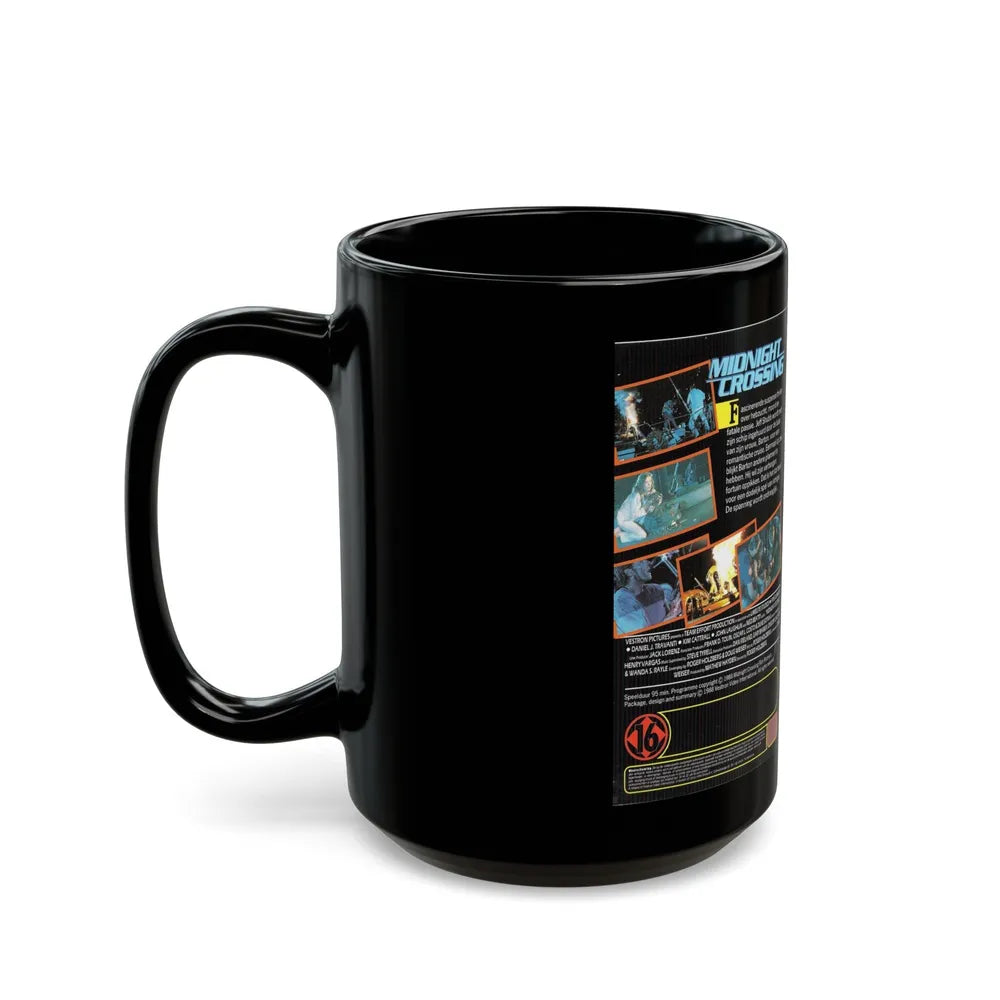 MIDNIGHT CROSSING (VHS COVER) - Black Coffee Mug-Go Mug Yourself