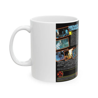 MIDNIGHT CROSSING (VHS COVER) - White Coffee Mug-Go Mug Yourself