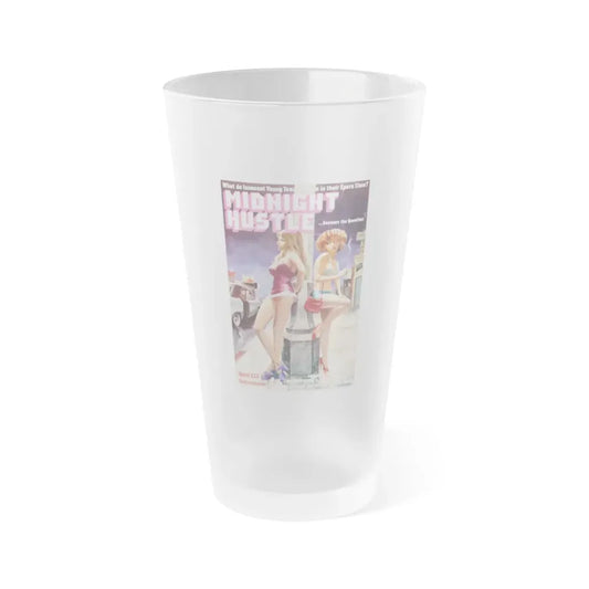 MIDNIGHT HUSTLE 1977 Movie Poster - Frosted Pint Glass 16oz Default Title - Go Mug Yourself